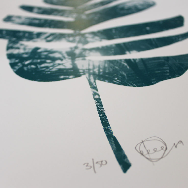 Palm Black Craig Keenan Print Club London Screen Print