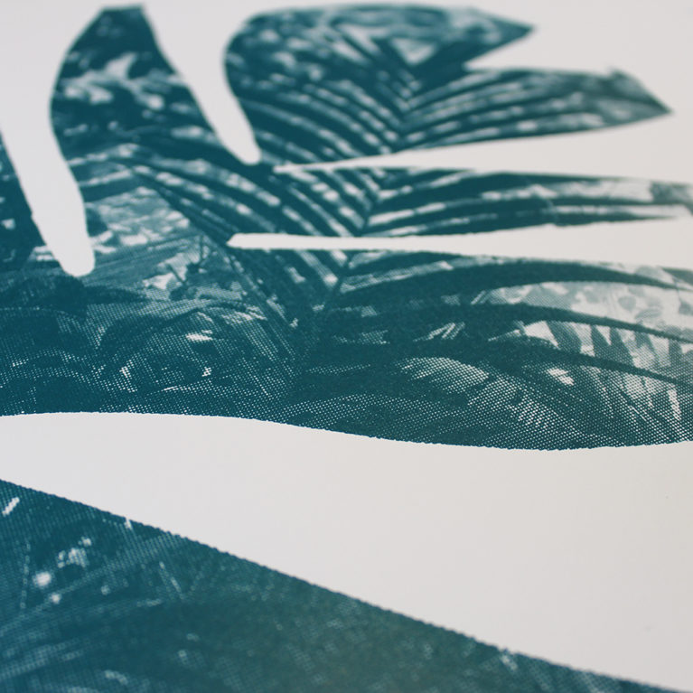 Palm Black Craig Keenan Print Club London Screen Print