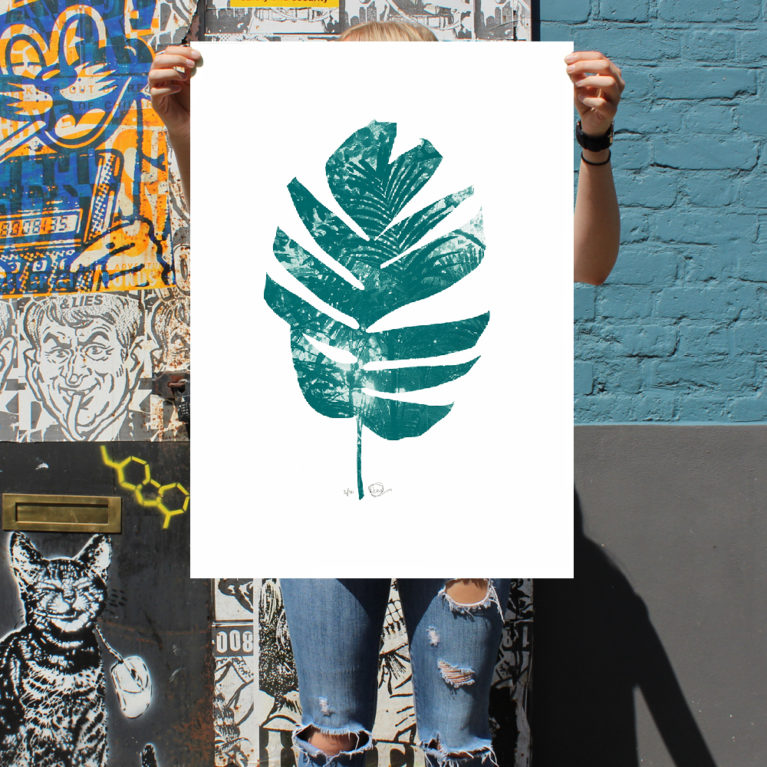 Palm Green Craig Keenan Print Club London Screen Print