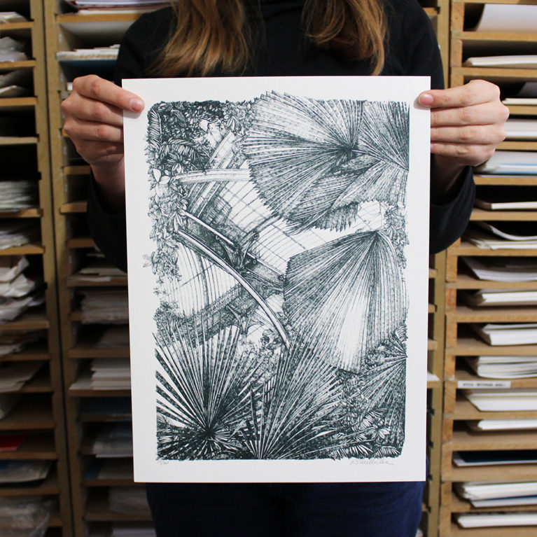 Mini Palm Greenhouse Lucille Clerc Print Club London Screen Print