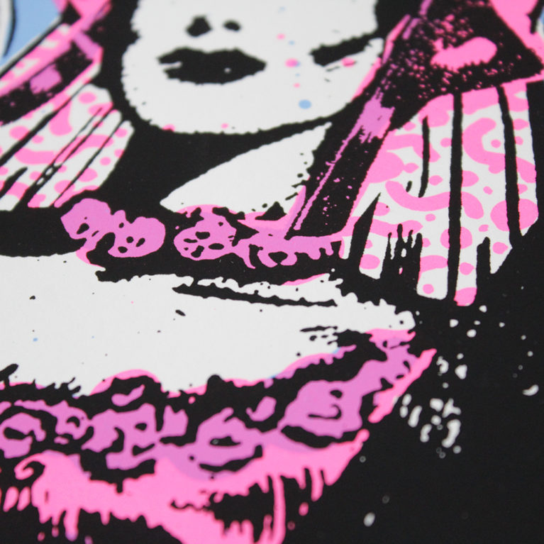 No Regrets Ben Rider Print Club London Screen Print