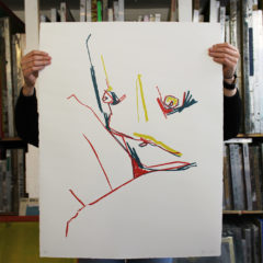 Folded Jessica Rose Bird Print Club London Screen Print