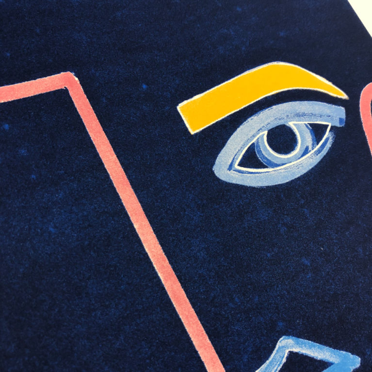 Flirting Nicola Morland Print Club London Screen Print