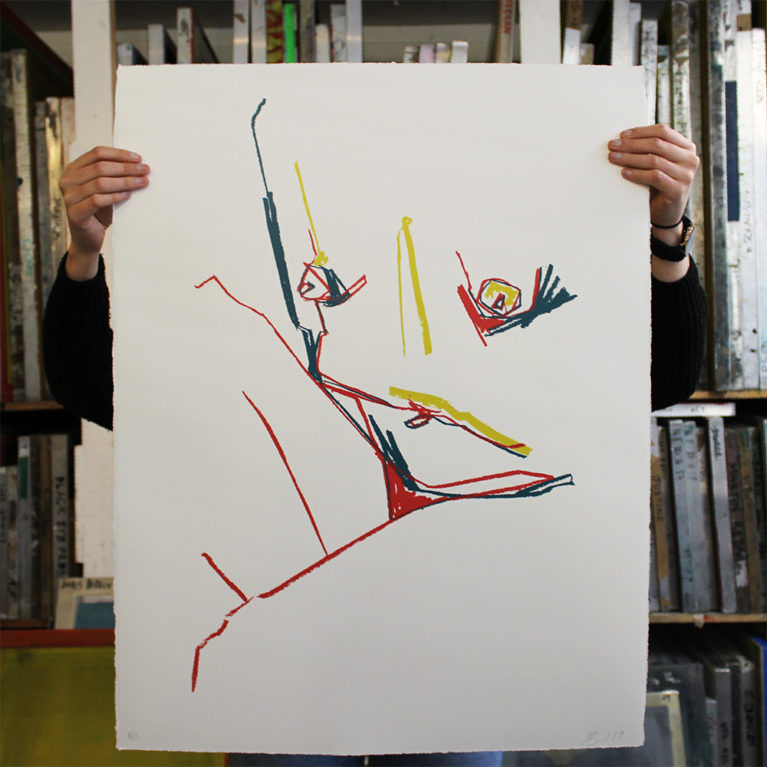 Folded Jessica Rose Bird Print Club London Screen Print