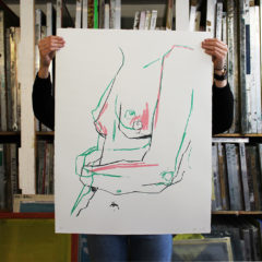 Pink/Green Sideboob Jessica Rose Bird Print Club London Screen Print