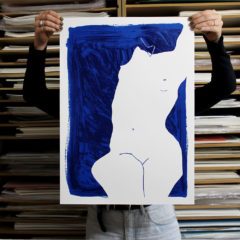 Nude in Blue Alexandria Coe Print Club London Screen Print