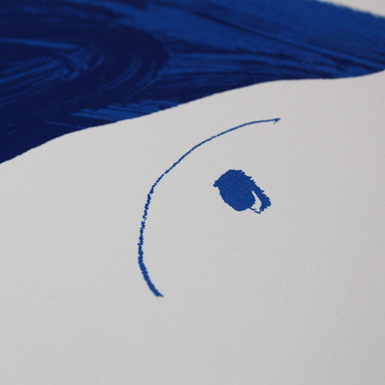 Nude in Blue by Alexandria Coe Print Club London Screen Print