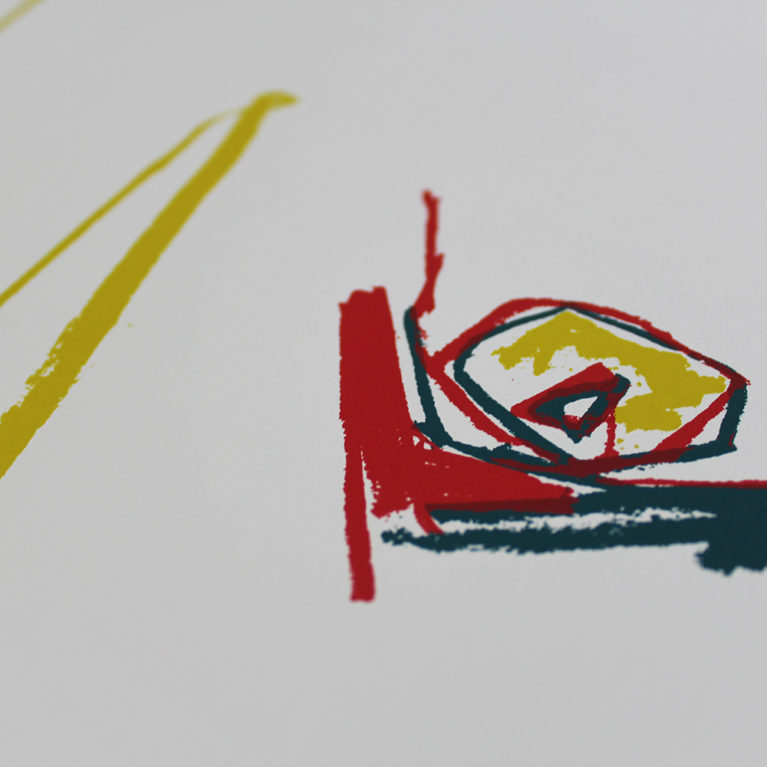 Folded Jessica Rose Bird Print Club London Screen Print