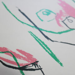 Pink/Green Sideboob Jessica Rose Bird Print Club London Screen Print