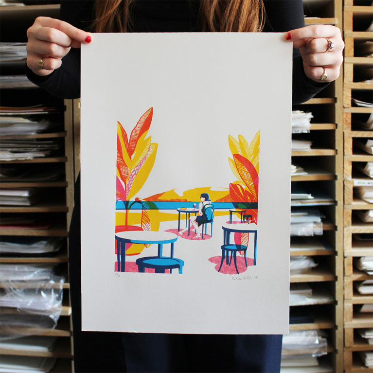 Avlaki Bel Burkill Print Club London Screen Print