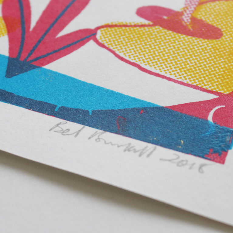 Beach Run Bel Burkill Print Club London Screen Print