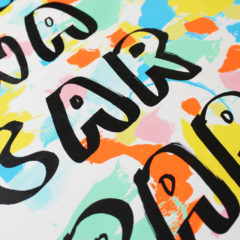 Rave in a Carpark Rose Stallard Print Club London Screen Print