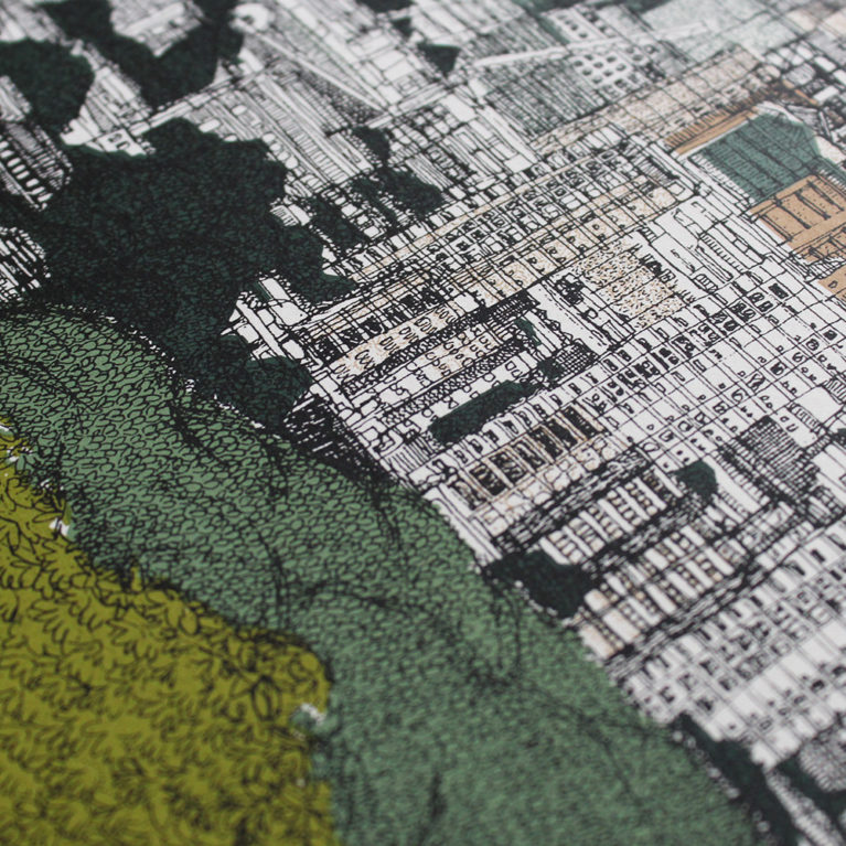 The Nature of London Clare Halifax Print Club London Screen Print