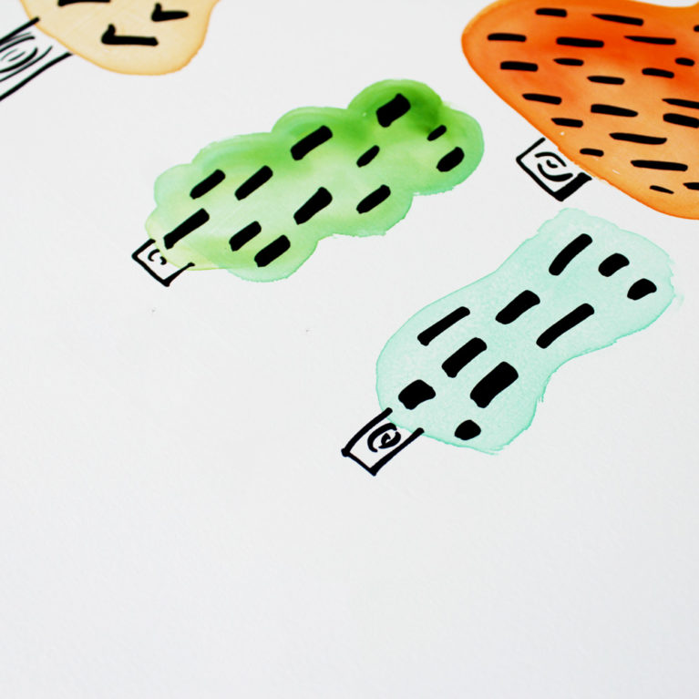 Wild Woods Rose Stallard Print Club London Screen Print