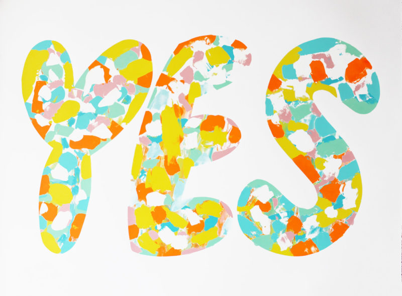 Yes Mono Rose Stallard Print Club London Screen Print