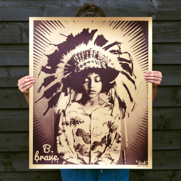 B Brave Donk Print Club London Screen PRint