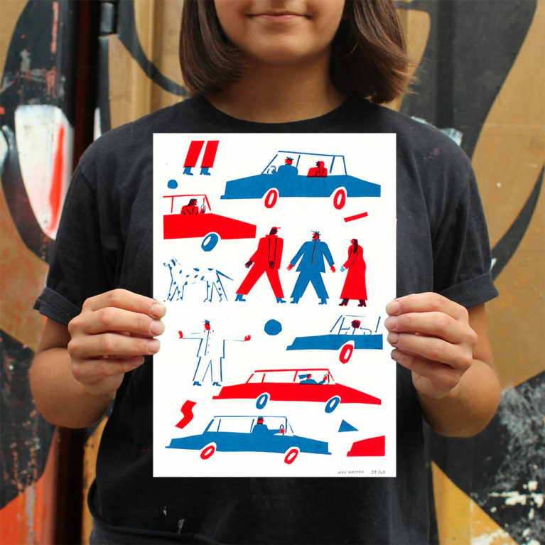 Max Machen Print Club London Screen Print