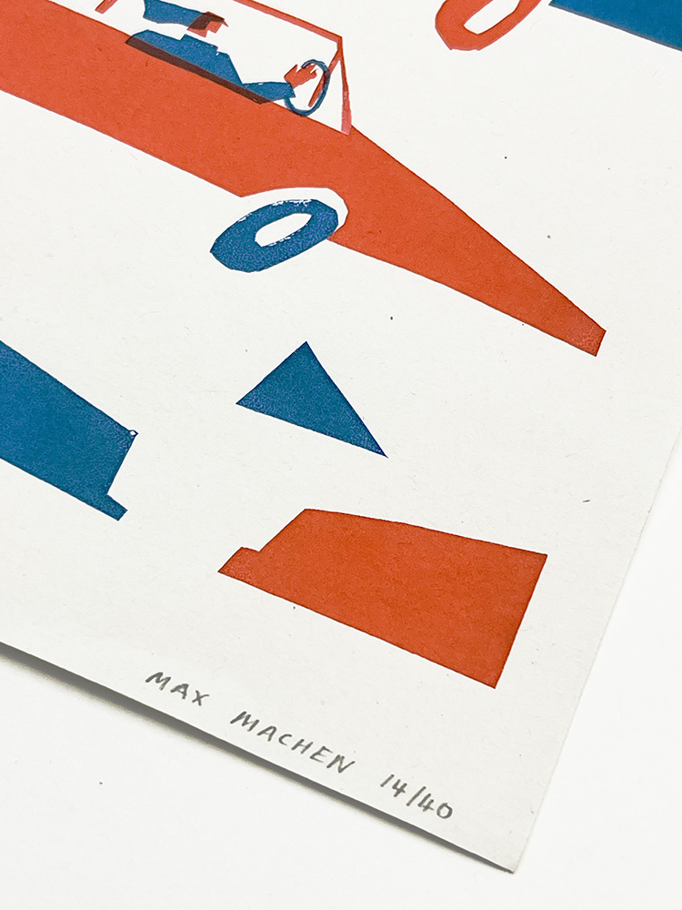 Max Machen Rush hour Hand pulled screenprint 03