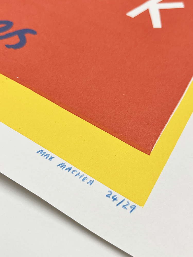 Max Machen Spark Matches Box Hand pulled screenprint 03