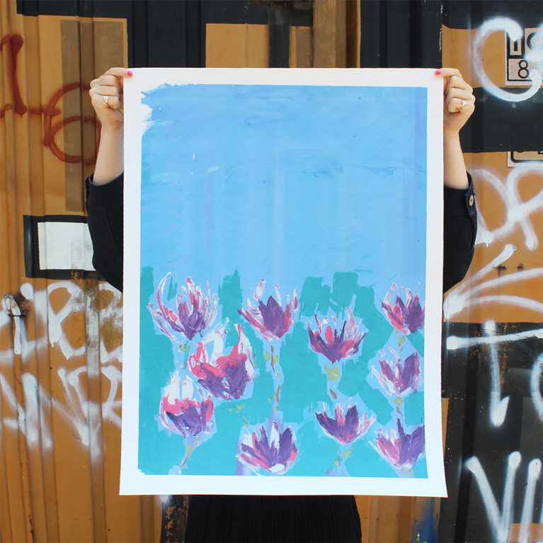 M.E. Ster-Molnar Print Club London Screen Print