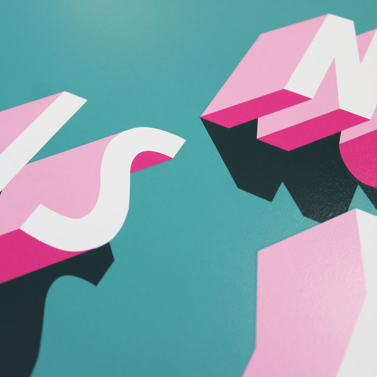 Now is your time Naomi Edmondson Print Club London Screen Print