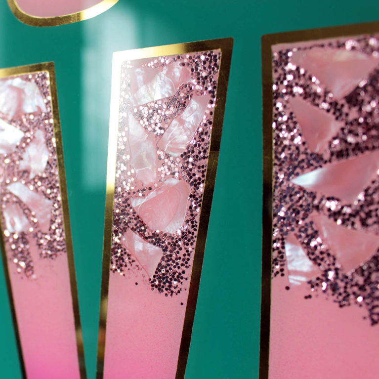 Alex May Hughes Choose Love Print Club London Screen Print