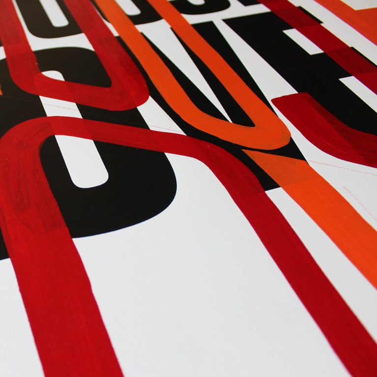 Bob & Roberta Smith Choose Love Print Club London Screen Print