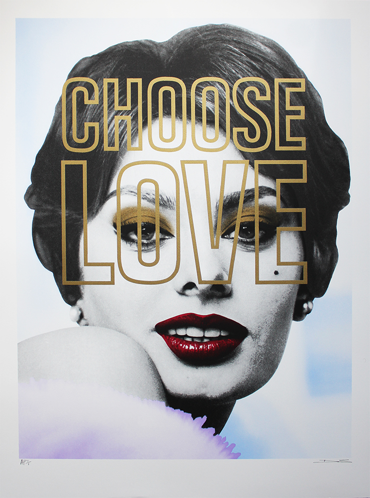 David Studwell Choose Love Print Club London Screen Print