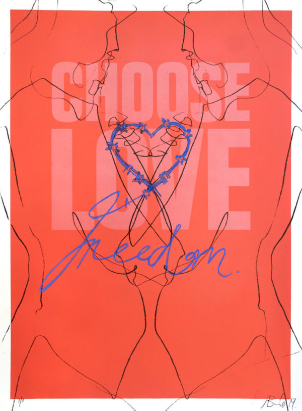Jessica Rose Bird Print Club London Choose Love 2019 Help Refugees