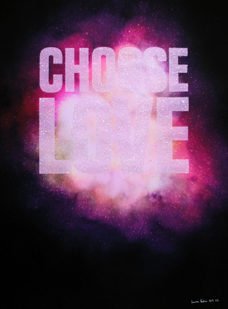 Lauren Baker Choose Love Print Club London Screen Print