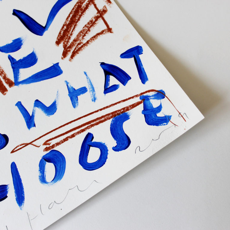 Luke Edward Hall 2019 Print Club London Choose Love 2019 Help Refugees