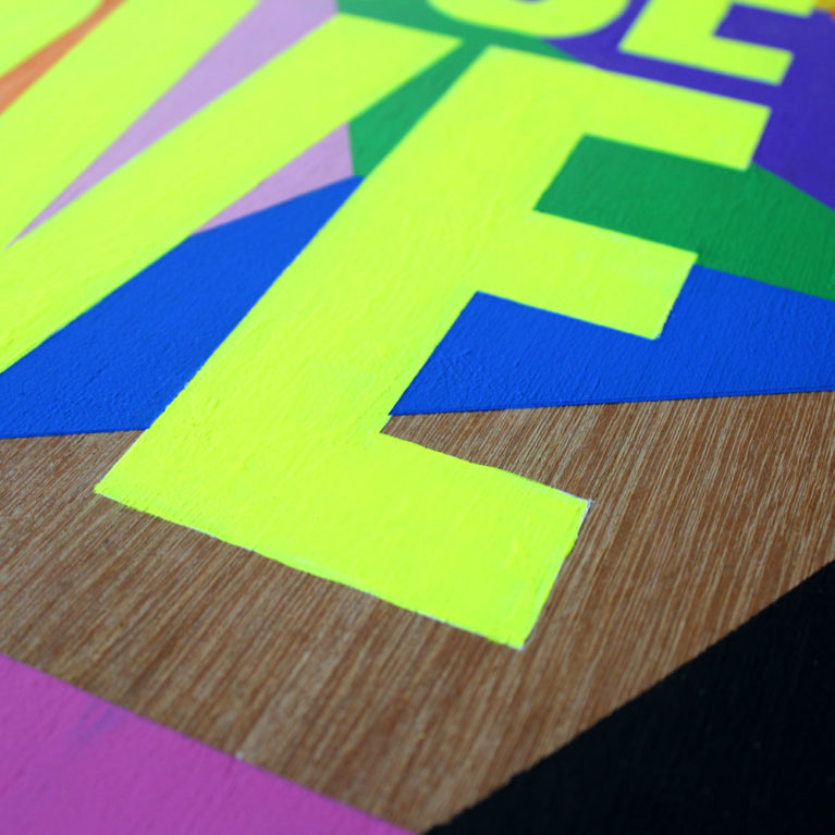 Morag Myerscough Choose Love Print Club London Screen Print