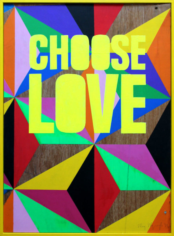 Morag Myerscough Choose Love Print Club London Screen Print