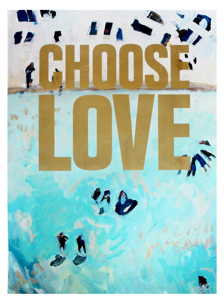 Nina Brooke Choose Love Print Club London Screen Print