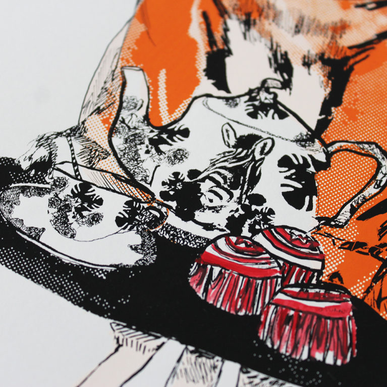 Tiger That Came To Tea Hannah Gilson Print Club London Screen Print