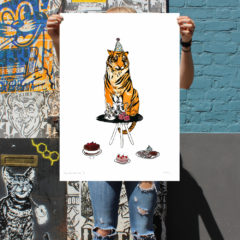 Tiger That Came To Tea Hannah Gilson Print Club London Screen Print