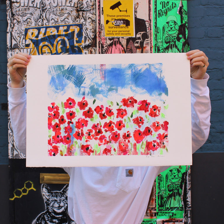 ME Ster-Molnar Print Club London Screen Print