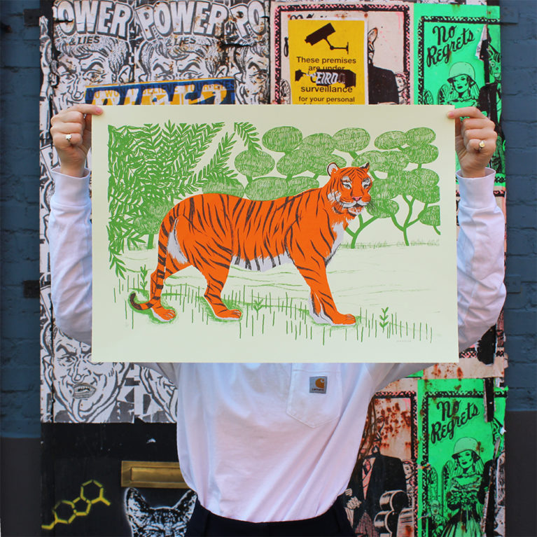 Aleesha Nandhra Print Club London Screen Print