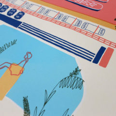 Charlotte Windsor Blisters Print Club London Screen Print