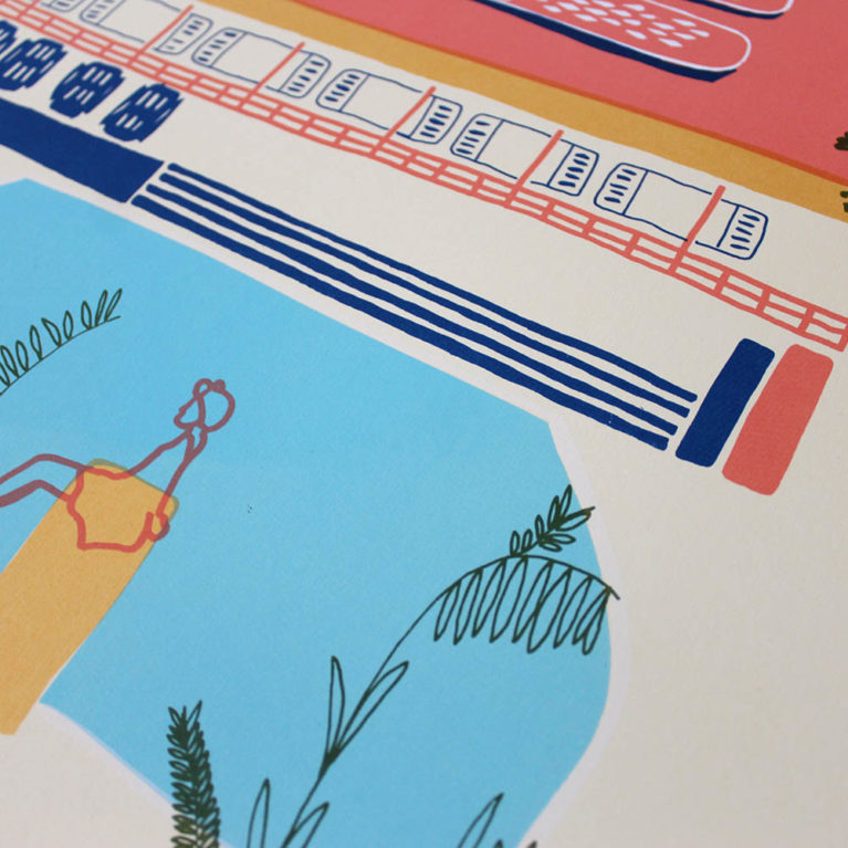 Charlotte Windsor Blisters Print Club London Screen Print