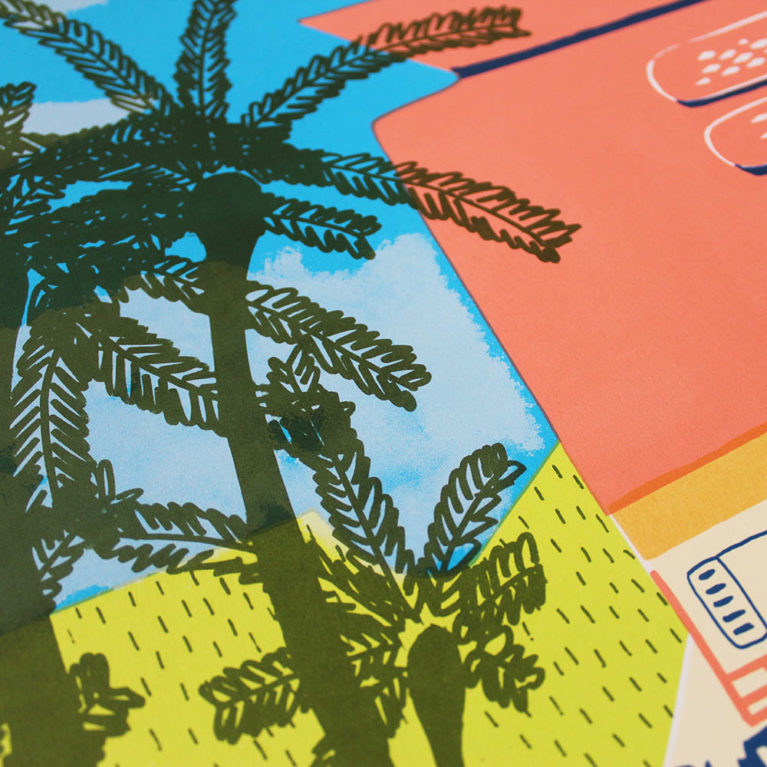 Charlotte Windsor Blisters Print Club London Screen Print