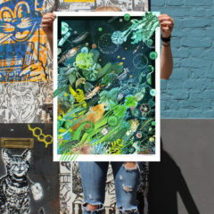 Lucille Clerc Blisters Print Club London Screen Print