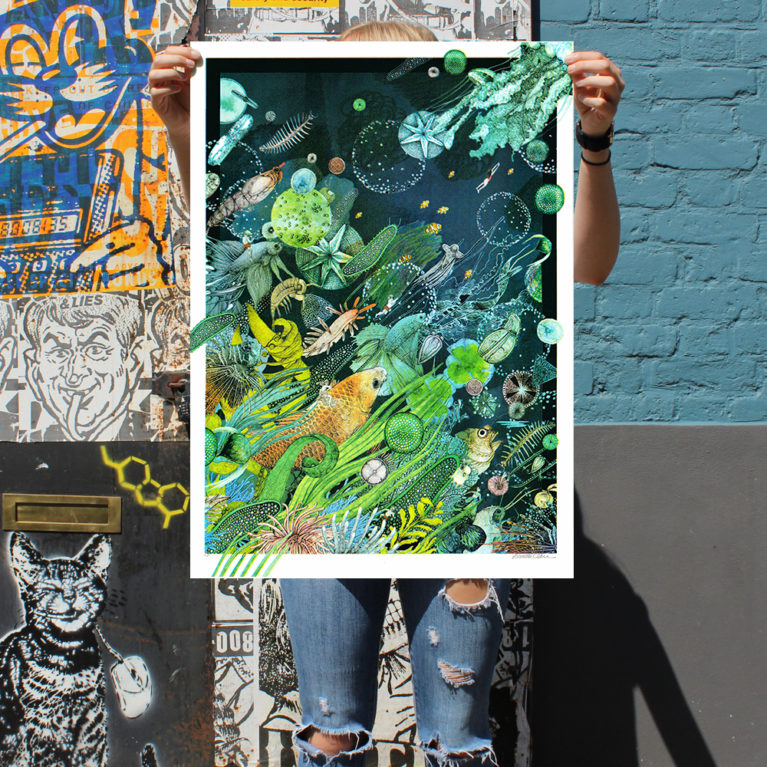 Lucille Clerc Blisters Print Club London Screen Print