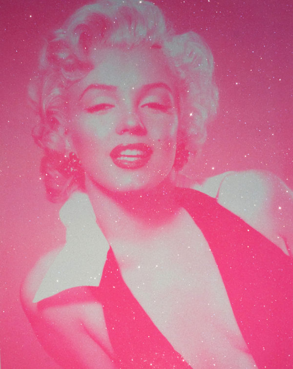 Marilyn Monroe Candy Floss Pink Diamond Dust David Studwell Print Club London Screen Print