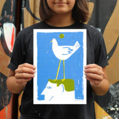 Bird Friend Max Machen Print Club London Screen Print