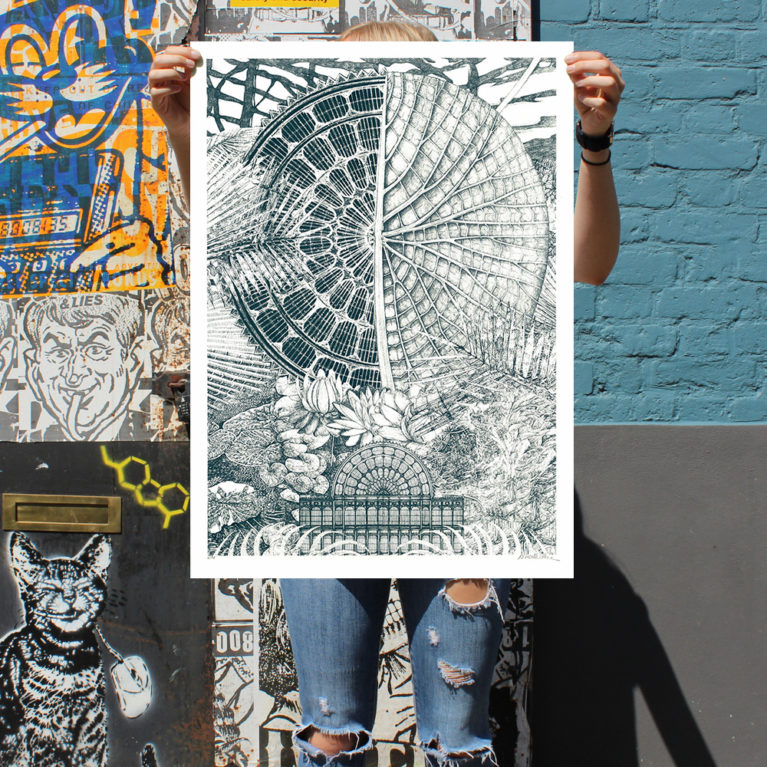 Crystal Palace Lucille Clerc Print Club London Screen Print