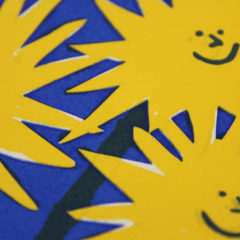 Happy Sunflower Max Machen Print Club London Screen Print