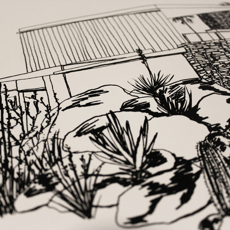 Lucy Mahon Palm Springs Print Club London Screen Print