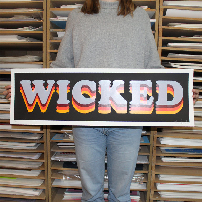 Wicked Oli Fowler Print Club London Screen Print