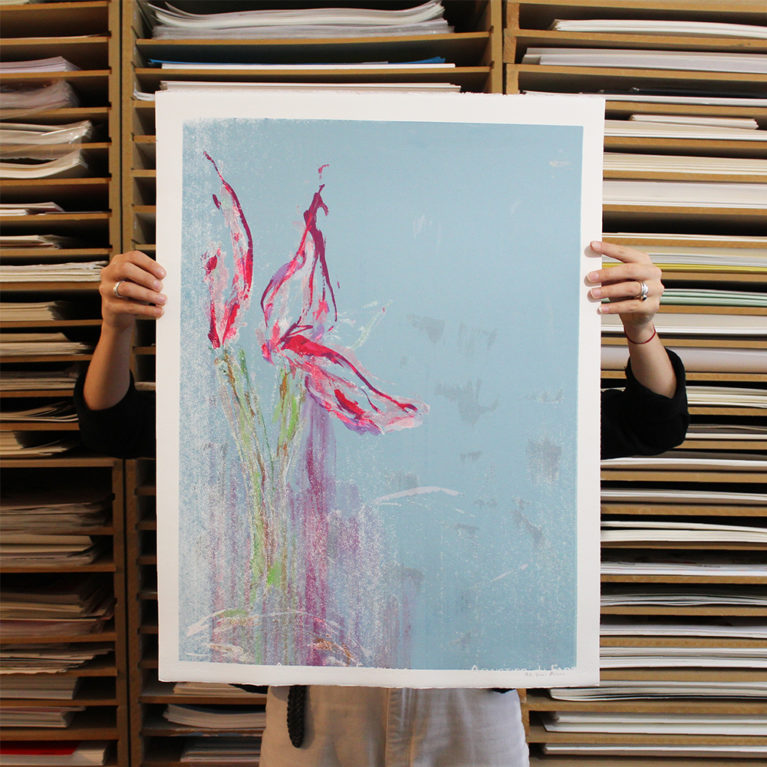 M.E Ster-Molnar Print Club London Screen Print